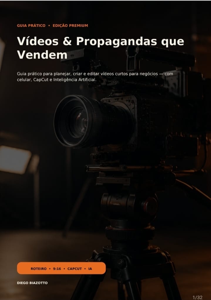Capa do ebook Vídeos e Propagandas que Vendem